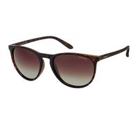 Polaroid Eyewear Sonnenbrille PLD 6003/N/S V08 polarisiert, Kunststoff, rund, Havana/Havana, Mittel