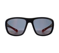 Polaroid Rechteck Unisex Schwarz Orange Rot Spiegel Polarisiert Hochkontrast PLD 7049/S Einheitsgröße