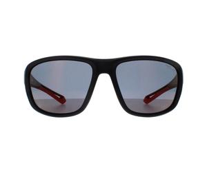 Polaroid Rechteck Unisex Schwarz Orange Rot Spiegel Polarisiert Hochkontrast PLD 7049/S Einheitsgröße
