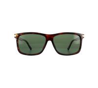Polaroid Rectangle Mens Dark Havana Green Polarisierte Sonnenbrille Einheitsgröße