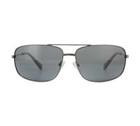 Polaroid Rectangle Mens Dark Ruthenium Grey Polarisierte Sonnenbrille Einheitsgröße