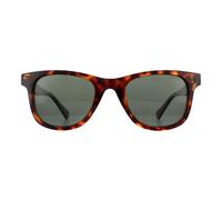 Polaroid Rectangle Unisex dunkle Havanna grün polarisierte Sonnenbrille Einheitsgröße