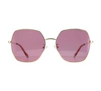 Polaroid Rund Damen Gold Rosa Rosa Polarisiert PLD 6178/G/S Einheitsgröße