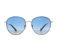 Polaroid Rund Unisex Gold Blau Blau Gradient Polarisiert PLD 6215/S/X Einheitsgröße