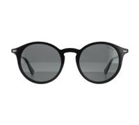 Polaroid Rund Unisex Schwarz Grau Polarisiert Einheitsgröße