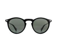 Polaroid Runde Herren Schwarz Grün Polarisierte Sonnenbrille Einheitsgröße