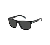 Polaroid Pld 2123/s 08A/M9 BLACK GREY Sunglasses Men's Polycarbonate, Standard, 57