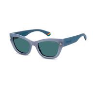 Polaroid PLD 6237/S/X MVU C3 azurblau polarisierte Sonnenbrille Einheitsgröße