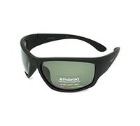 Polaroid Sonnenbrille PLD 7005/S YYV/RC – Herren Schwarz, flexible Bügel, grüne Gläser 63/17/123