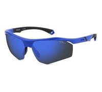 Polaroid Eyewear Sonnenbrille PLD 7055/S Herren rechteckig polarisiert 68 mm Matte Blau