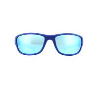 Polaroid Sport Wrap Mens Blue Blue Mirror Polarisierte Sonnenbrille Einheitsgröße