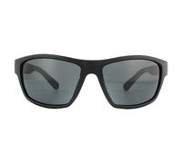 Polaroid Sport Wrap Mens Schwarz Grau Polarisierte Sonnenbrille Einheitsgröße