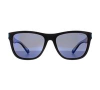 Sonnenbrillen Polaroid Pld 2138/s col. 0vk/5x Unisex Squadrata Nero opaco/blue