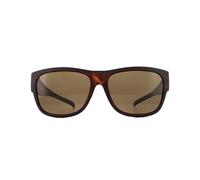 Polaroid Sunbcovers Square Unisexe Havana Brown Polarise Lunettes de soleil Einheitsgröße