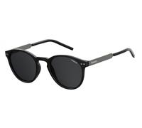 Polaroid Eyewear Sonnenbrille PLD 1029/S 003 – rund, polarisiert, Kunststoff – Schwarz/Schwarz