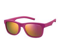 Polaroid Kids Kinder Sonnenbrille - PLD 8020/S - CYQ/AI - 46mm - Rosa, Rechteck, polarisiert, polarized