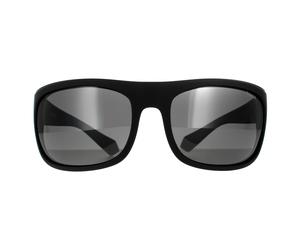 Polaroid Wrap Mens Schwarz Grau Grau Polarisierte Sonnenbrille Einheitsgröße