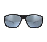 Polaroid Wrap Mens Schwarz Grau Polarisierte Sonnenbrille Einheitsgröße