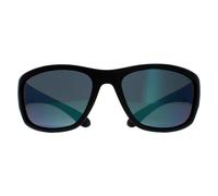 Polaroid Wrap Unisex Matt Schwarz Grün Spiegel Polarisiert PLD 7005/S Einheitsgröße