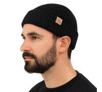 PolarWool™ L/XL/XXL Merino Wolle Waffelstrick Troyer Mütze Watch Cap Doppellagig 2 Styles Warme Winter Strickmütze Herren Damen