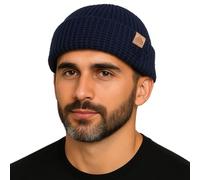 PolarWool™ L/XL/XXL Merino Wolle Waffelstrick Troyer Mütze Watch Cap Doppellagig 2 Styles Warme Winter Strickmütze Herren Damen