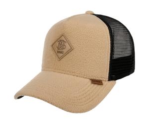Pole Fleece Trucker Cap by Djinns beige-schwarz One Size