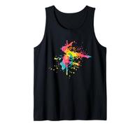 Poledance Bar Fitness Farbspritzer Frauen Pole Dance Tank Top