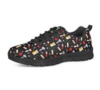 POLERO Nurse Shoes Krankenschwester Pattern Schuhe Damen Herren Sneaker Sportschuhe Leichte Laufschuhe Running Gym Schuhe Schnürer Freizeitschuhe 36-45 EU