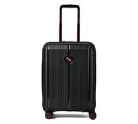 Polestream Paris 4 Rollen Kabinentrolley 55 cm mit Dehnfalte schwarz