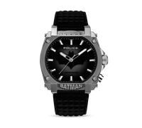 POLICE - BATMAN - stainless steel - black leather