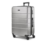 Police Dublin 4 Rollen Trolley L 75 cm mit Dehnfalte silberfarben