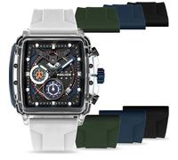 POLICE - CLOUT - Nylon Fiber Transparent - white / green / blue / black Silicon