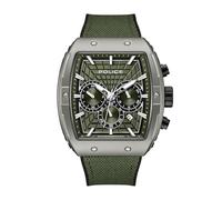 Police Herrenchronograph Coswig PEWGQ0093401 – 45 mm Quarz, Alloy (gun), grünes Silikon