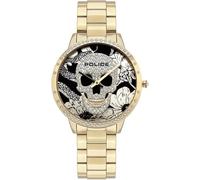 POLICE Police Damen-Uhren Analog Quarz gold