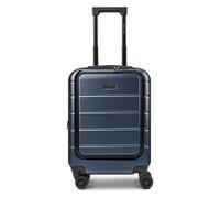 Police Dublin 4 Rollen Kabinentrolley S 54 cm Laptopfach mit Dehnfalte blau