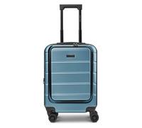 Police Dublin 4 Rollen Kabinentrolley S 54 cm Laptopfach mit Dehnfalte ice blue Herren
