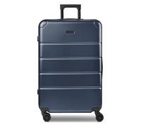 Police Dublin 4 Rollen Trolley L 75 cm mit Dehnfalte blau
