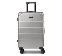 Police Dublin 4 Rollen Trolley M 64 cm mit Dehnfalte silberfarben