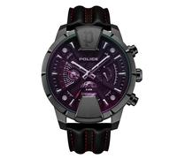 POLICE - EXTREME - stainless steel - black leather