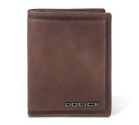 Police Geldbörse Leder 9 cm, braun brown