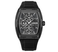 REBEL STAINLESS STEEL IP BLACK BLACK SILICON