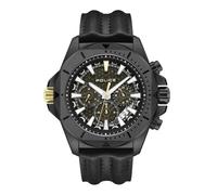Police Chronograph Herren-Armbanduhr Electrical, Quarz, Lederband, 44 mm, Schwarz