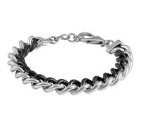 POLICE Herren Armband Crank - Silber Schwarz