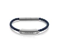 Police Herren Armband Leder Armband Lederarmband Herrenarmband Leder Blau Herren Schmuck
