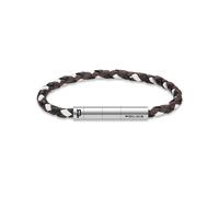 Police Herren Armband Leder Braun/Schwarz/Weiß Geflochten Herrenarmband Lederarmband Schmuck Herren