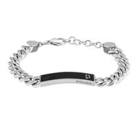 POLICE Herren Armband Strip II - Silber Schwarz - PEAGB0010403