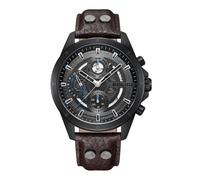 Police Herren Armbanduhr Analog Leder Schwarz Blau 44mm Chronograph Herrenuhr Handgelenk