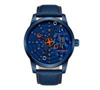 Police Herren Armbanduhr Analog Quarz Edelstahl Schwarz 44 mm - Police Uhr Herren Armbanduhr Chronograph