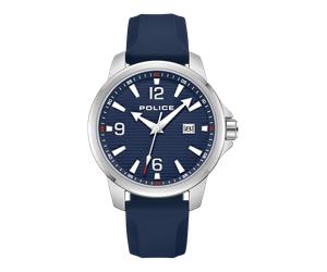 Police Herren Armbanduhr Analog Quarz Edelstahl Silber 44 mm MENSOR PEWJN0020901 - Armbanduhr Herren - Uhren Herren - Police Uhren