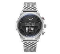 Police Herren Armbanduhr Analog Silber/Schwarz Edelstahl Herrenuhr Chronograph Armbänder Uhren